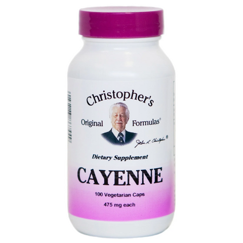 Christopher's Original Formulas Cayenne Pepper 100 Vegetarian Capsules (2 Pack) - Biosource Nutrition