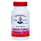 Christopher's Original Formulas Quick Colon Formula Part 1 100 Vegetarian Capsules - Biosource Nutrition