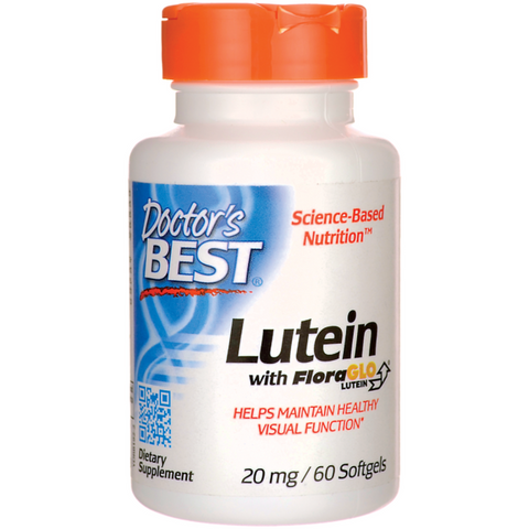 Doctor's Best Best Free Lutein Featuring FloraGlo 20 mg 60 Softgels - Biosource Nutrition