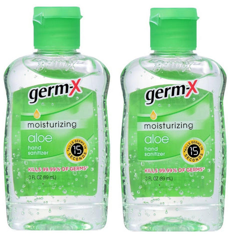 Germ-X Aloe Hand Sanitizer 3 fl oz. (2 Pack) - Biosource Nutrition