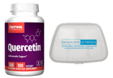 Jarrow Formulas Quercetin 500 mg 100 Veggie Caps and Biosource Nutrition Pocket Pill Pack - Biosource Nutrition