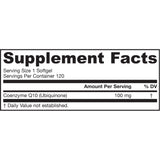 Jarrow Formulas Q-absorb® 100 mg 120 Softgels - Biosource Nutrition